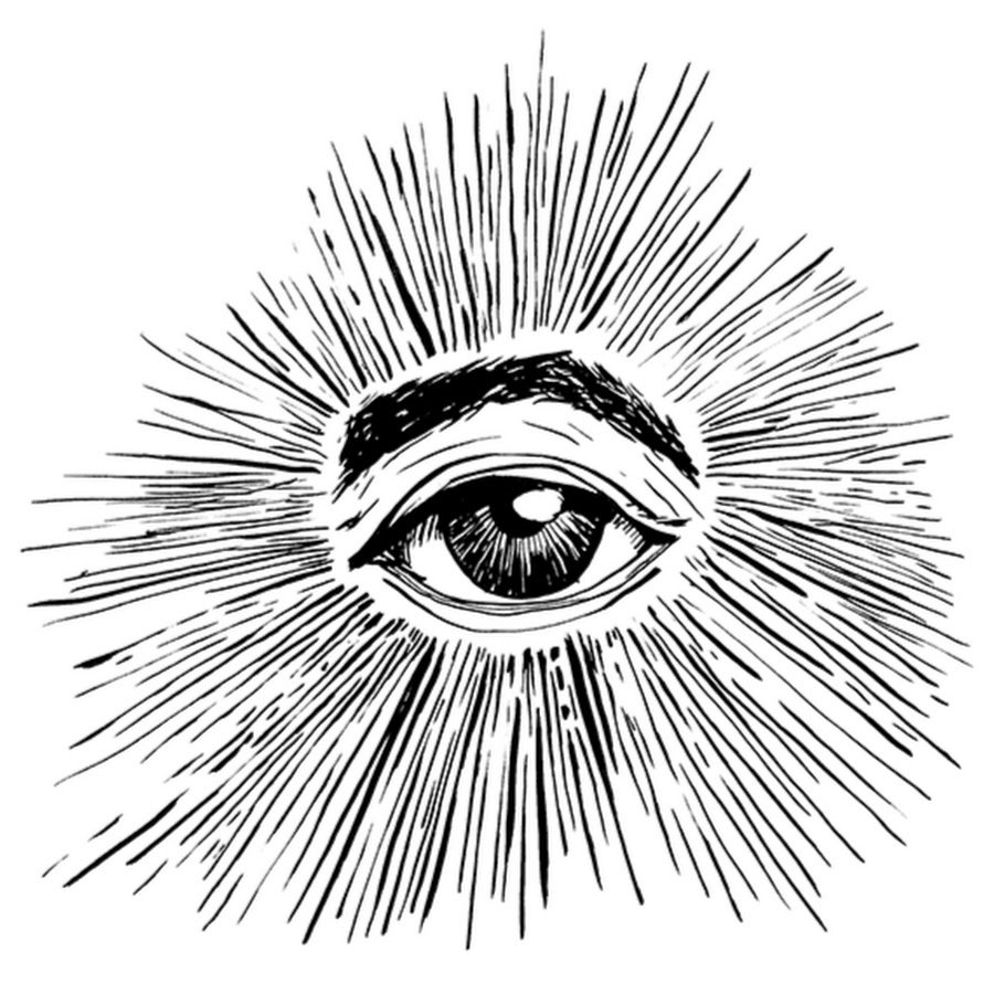 Татуировка сердце с глазами