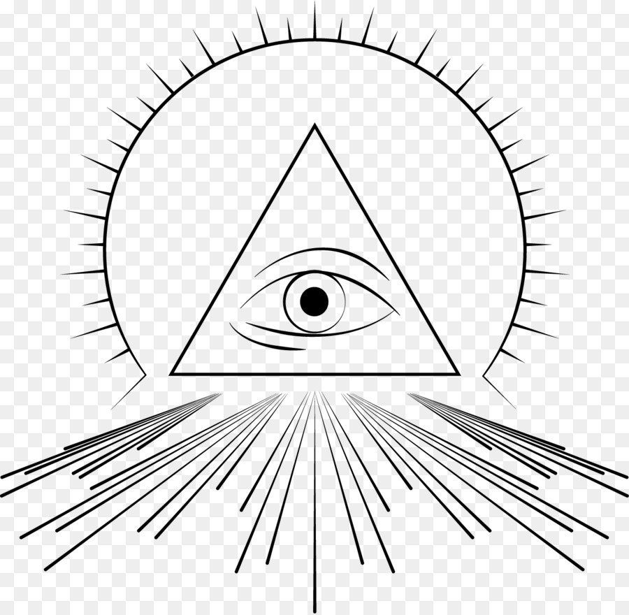 Масонская пирамида с глазом вектор