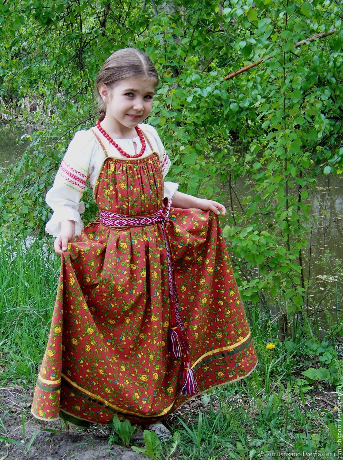 Косоклинный сарафан русский народный