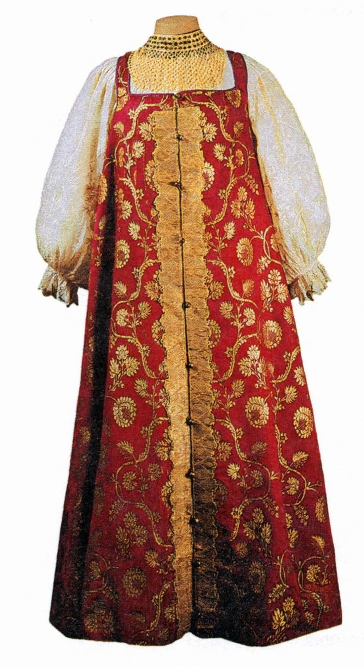 Сарафан древней Руси косоклинный