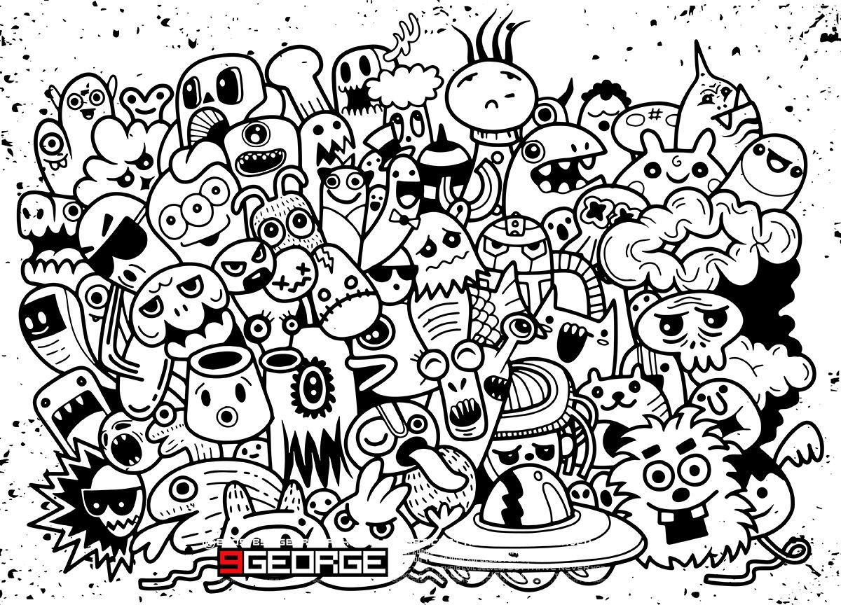 Раскраска монстрики