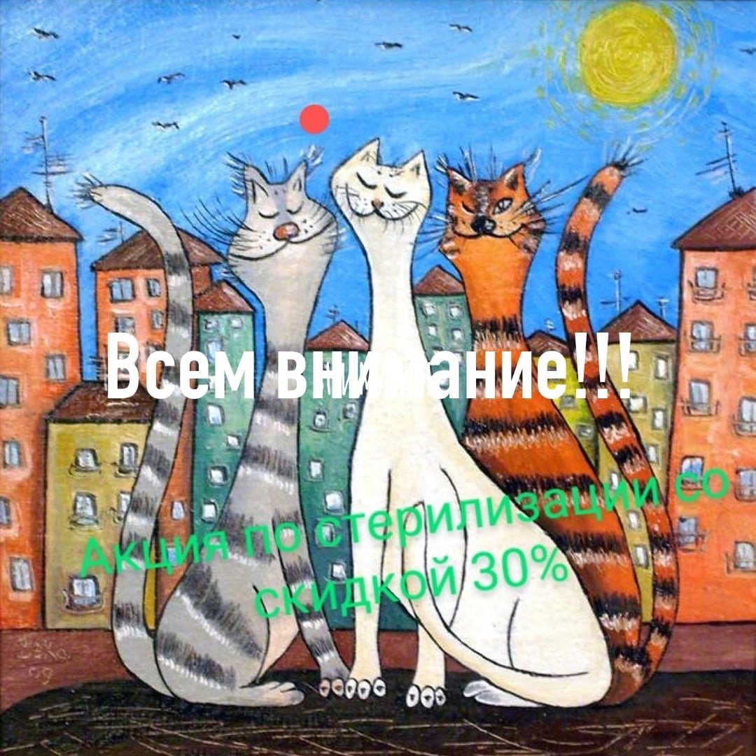 Примитивная живопись коты