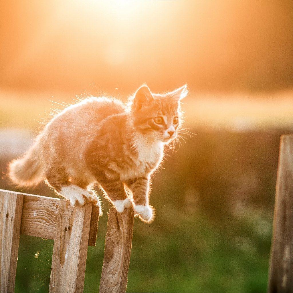 Солнечный котенок