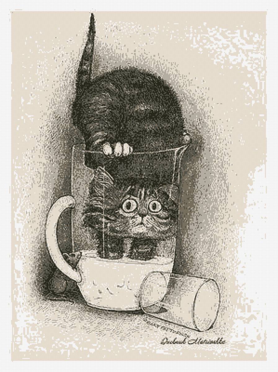 Котик иллюстрация