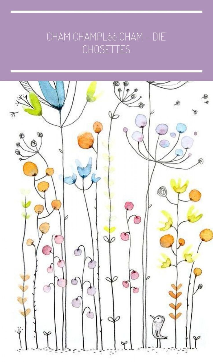 Нарисованные сухоцветы