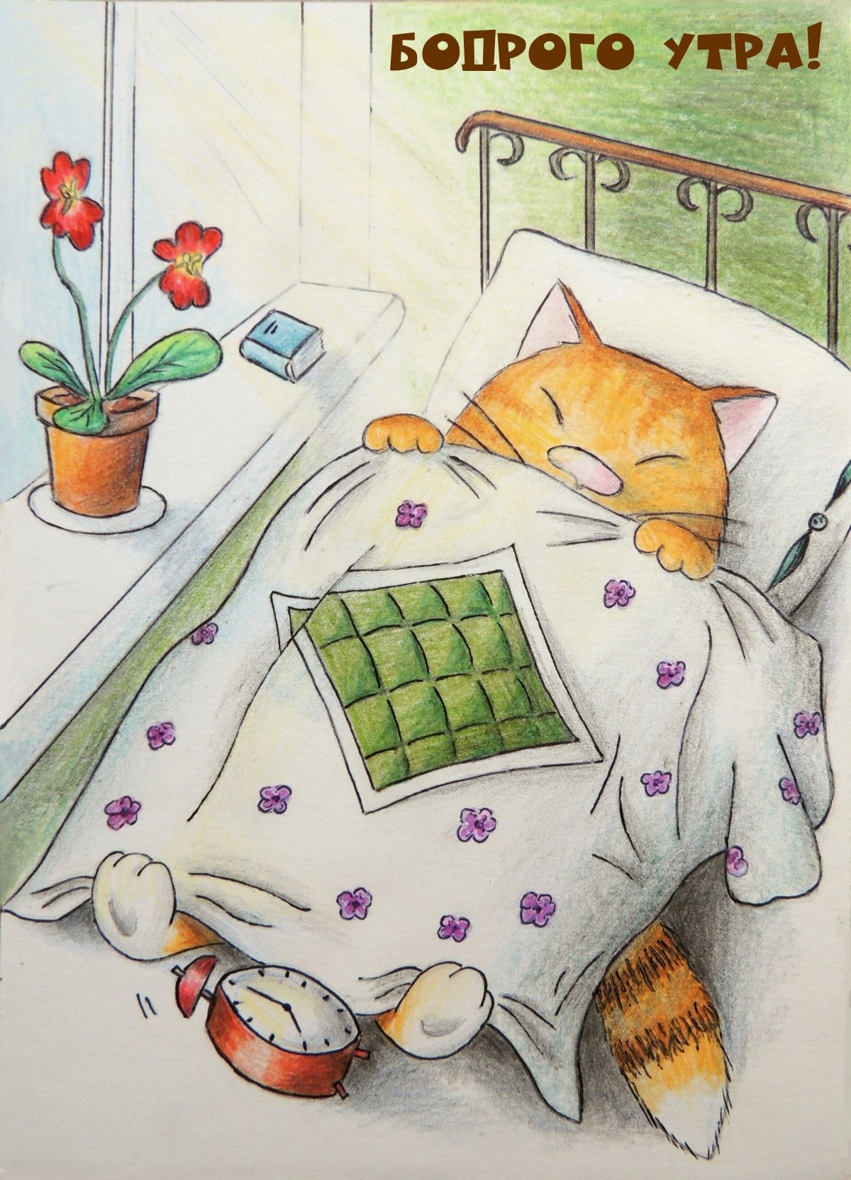 Милые утренние иллюстрации