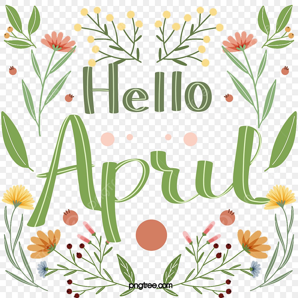 Апрель вектор