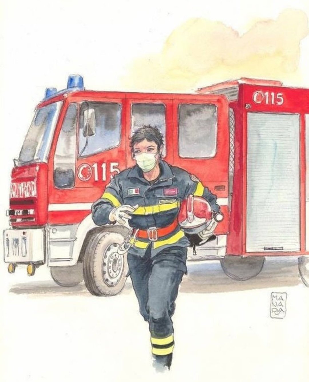 Форма пожарного мультяшная