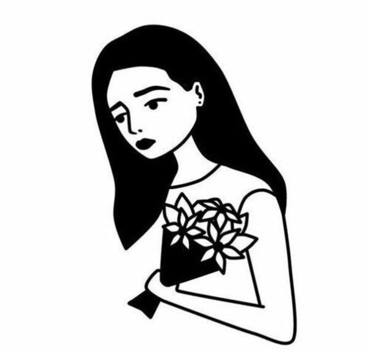 Маленькие картинки для срисовки черно белые