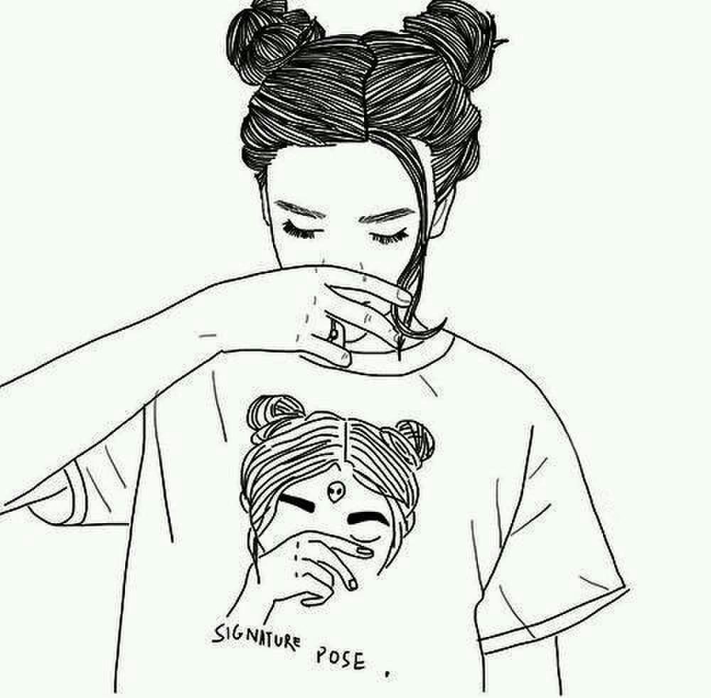 Милые рисунки для срисовки чб