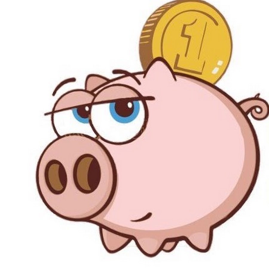 Копилка в форме свинки рисунок