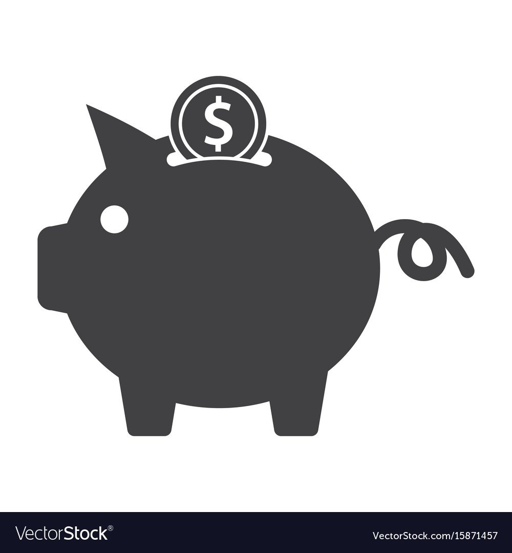 Свинья копилка значок