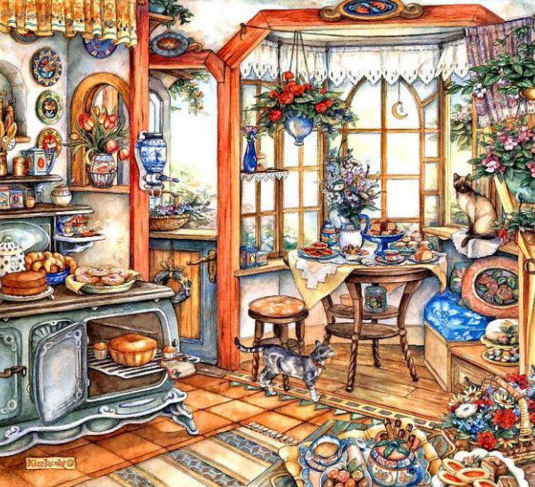 Уютные картинки нарисованные