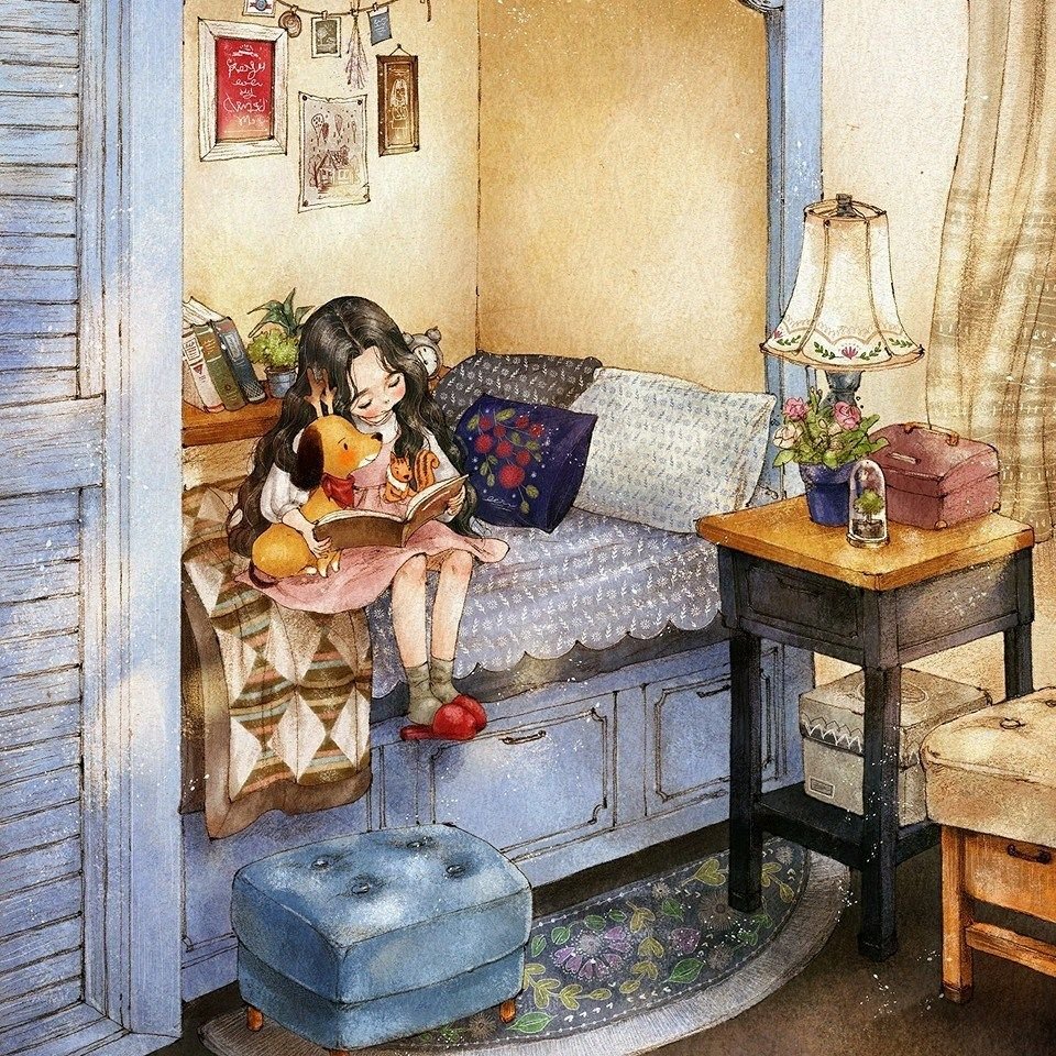 Корейская художница Aeppol дневник Лесной девочки