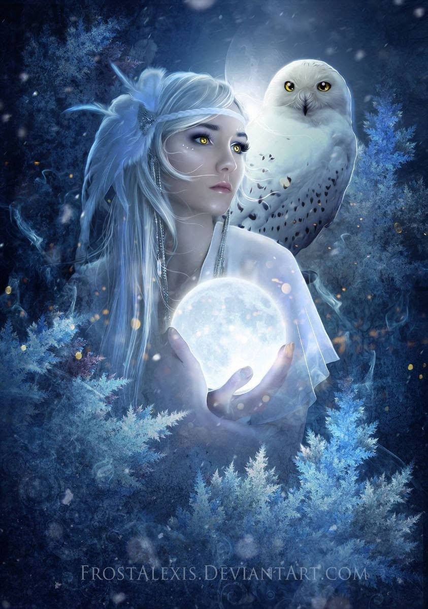 Девушка Луна фэнтези