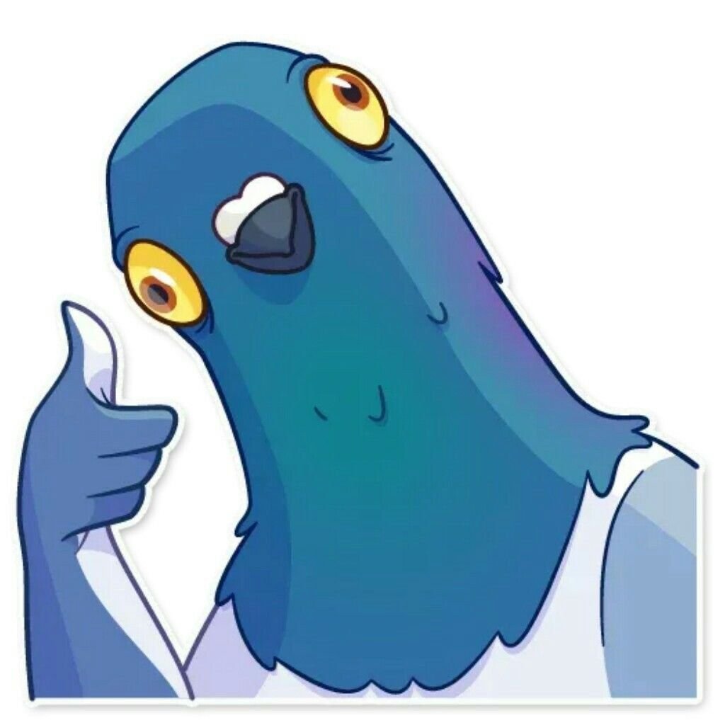 Безумный голубь Стикеры