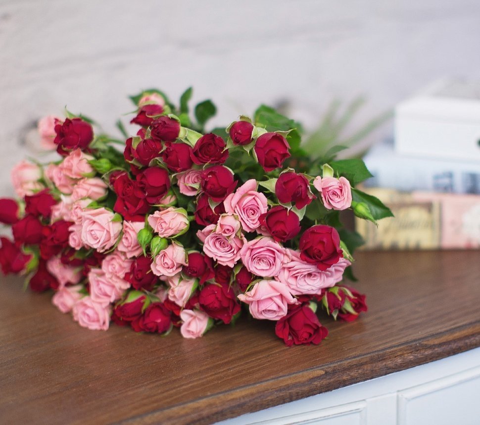 Розы мелкие кустовые