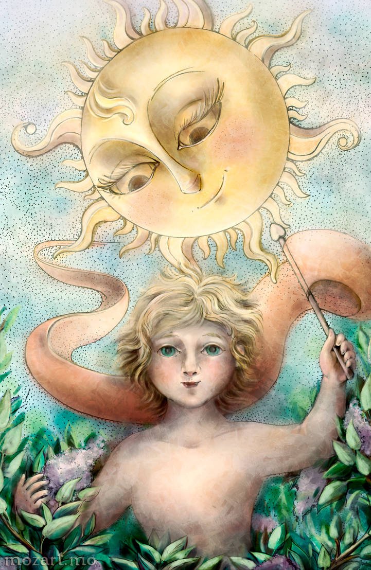 Аркан солнце Таро Уэйта