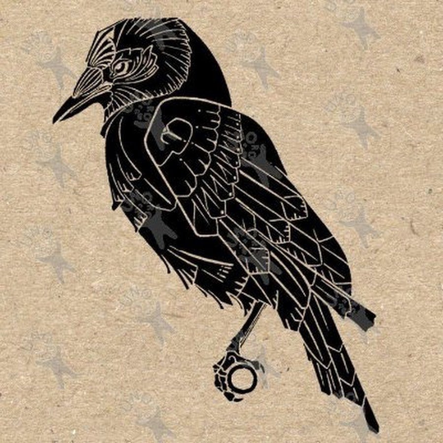 Стилизованная ворона