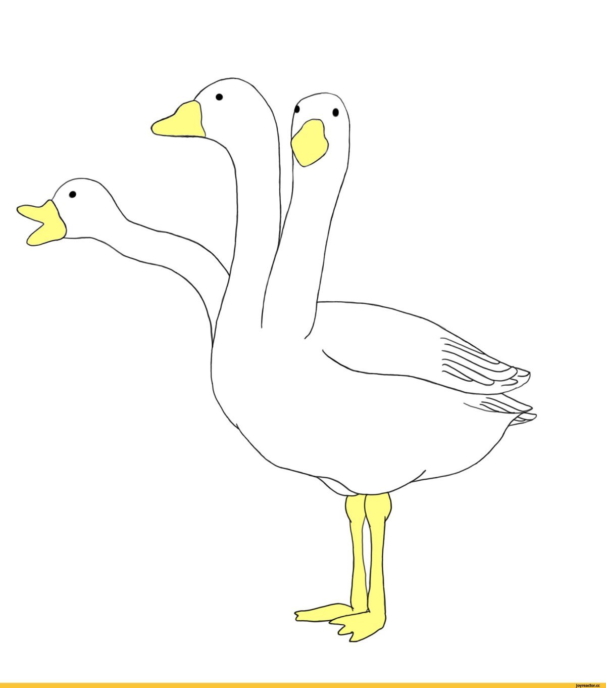 Розовый Гусь с большим хуем