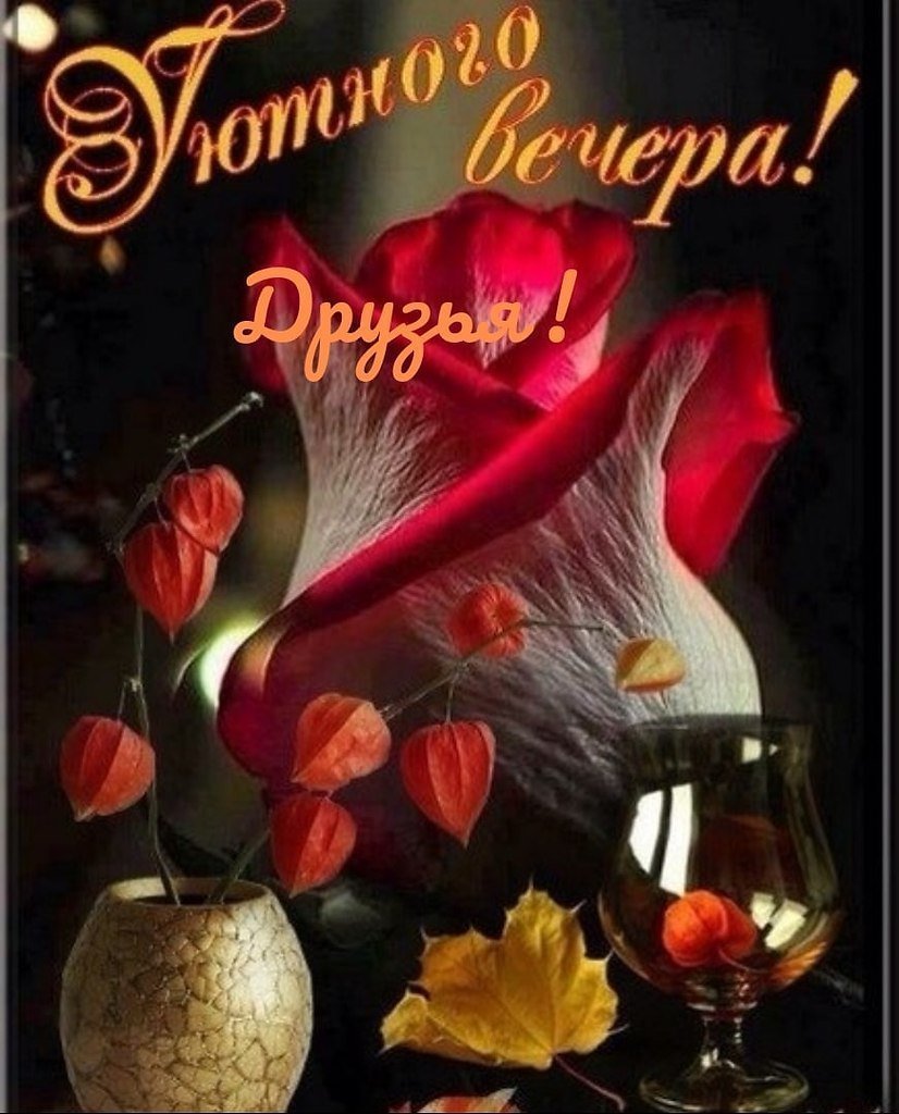 Открытки добрый вечер и спокойной ночи