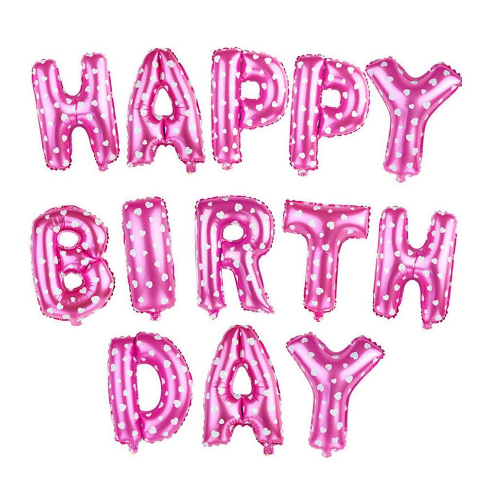 Объемная надпись с днем рождения