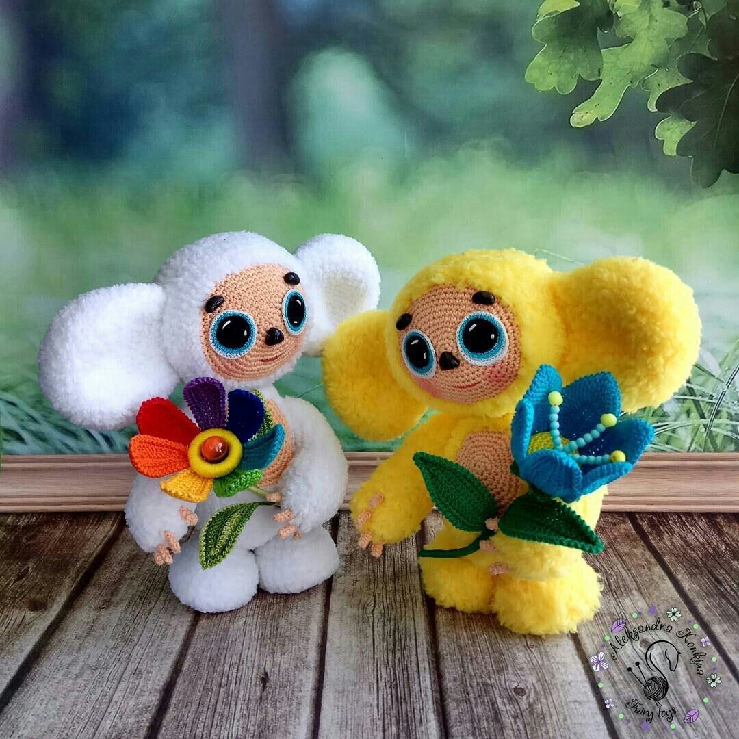 Вязаные игрушки Чебурашка