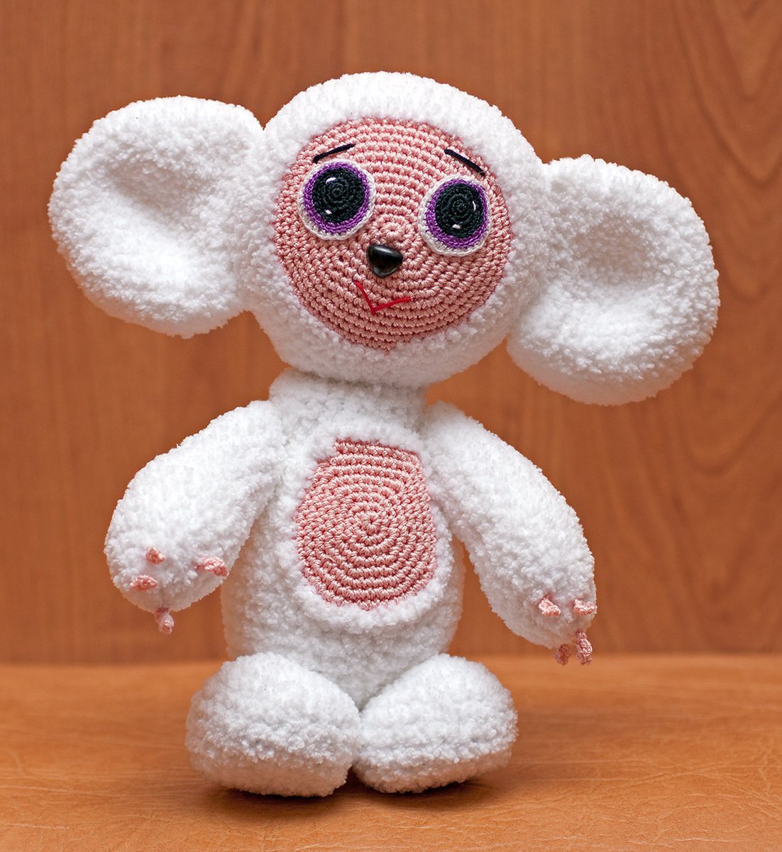 Вязаные игрушки Чебурашка крючком