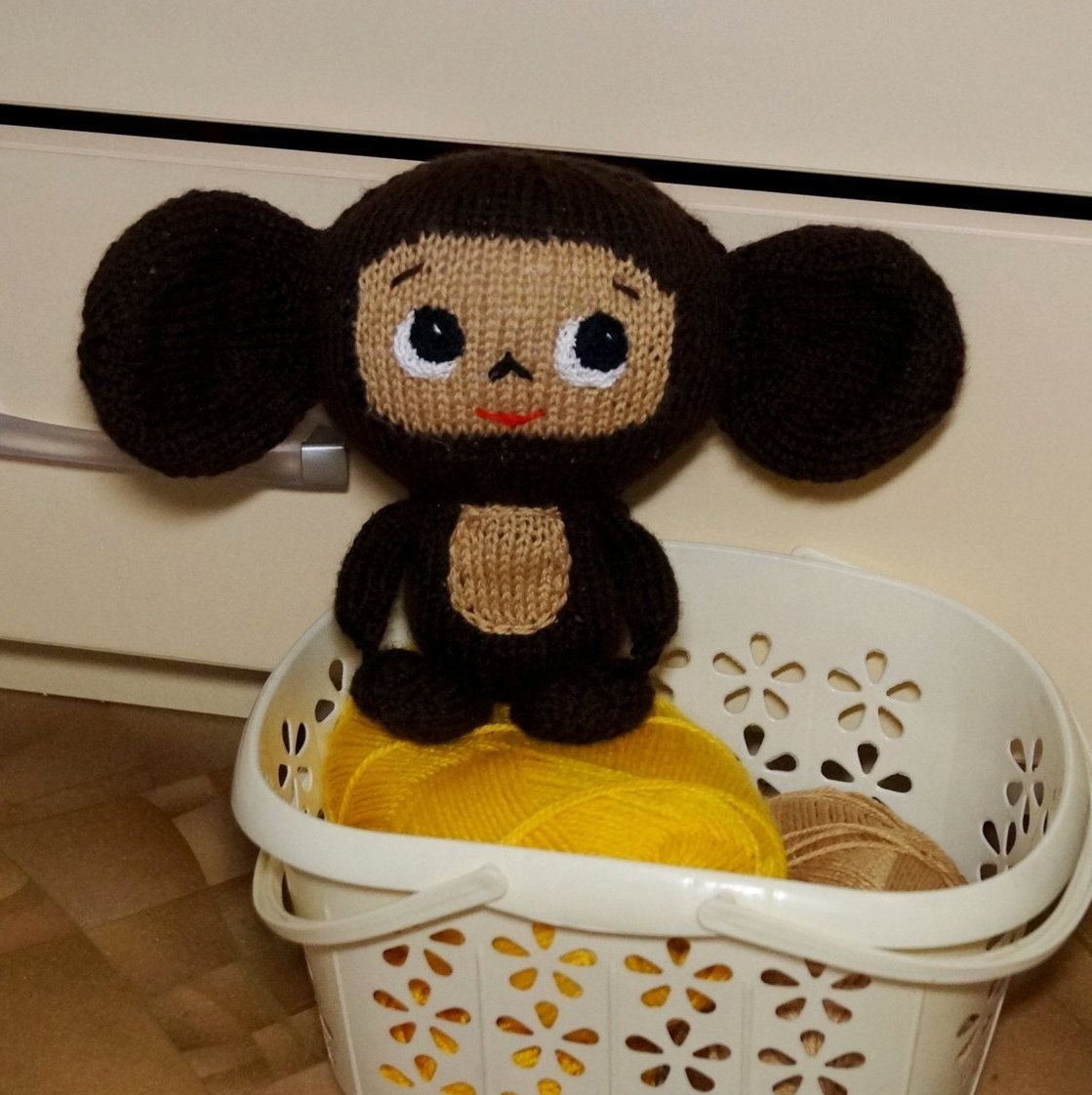 Амигуруми крокодил Гена и Чебурашка