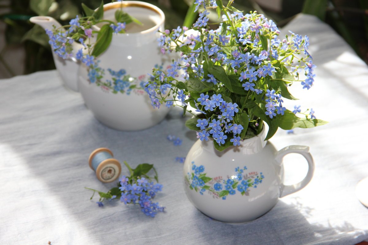 Лесные фиалки и незабудки Левитан