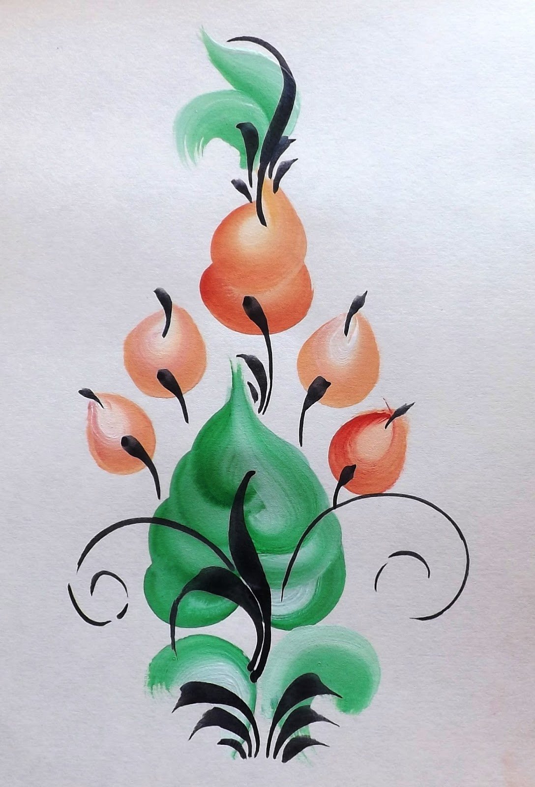 Техника Урало сибирской росписи