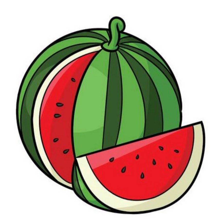 Арбуз мультяшный