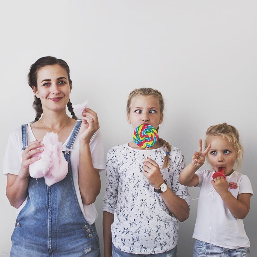 Фотосессия с двумя дочками