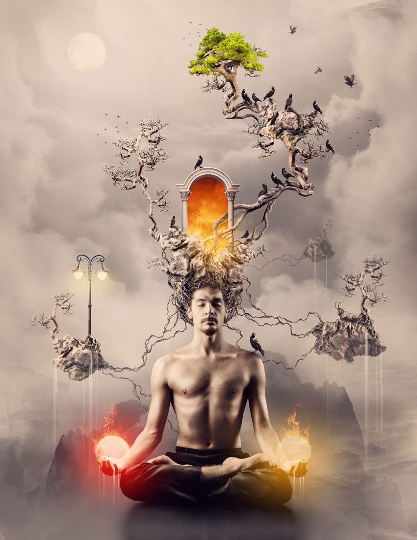 Медитирующий человек