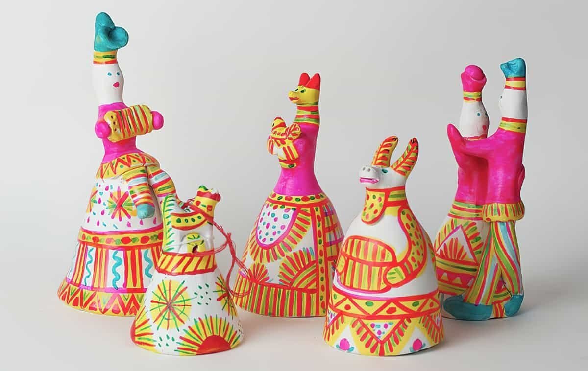 Глиняные игрушки разных Мастеров