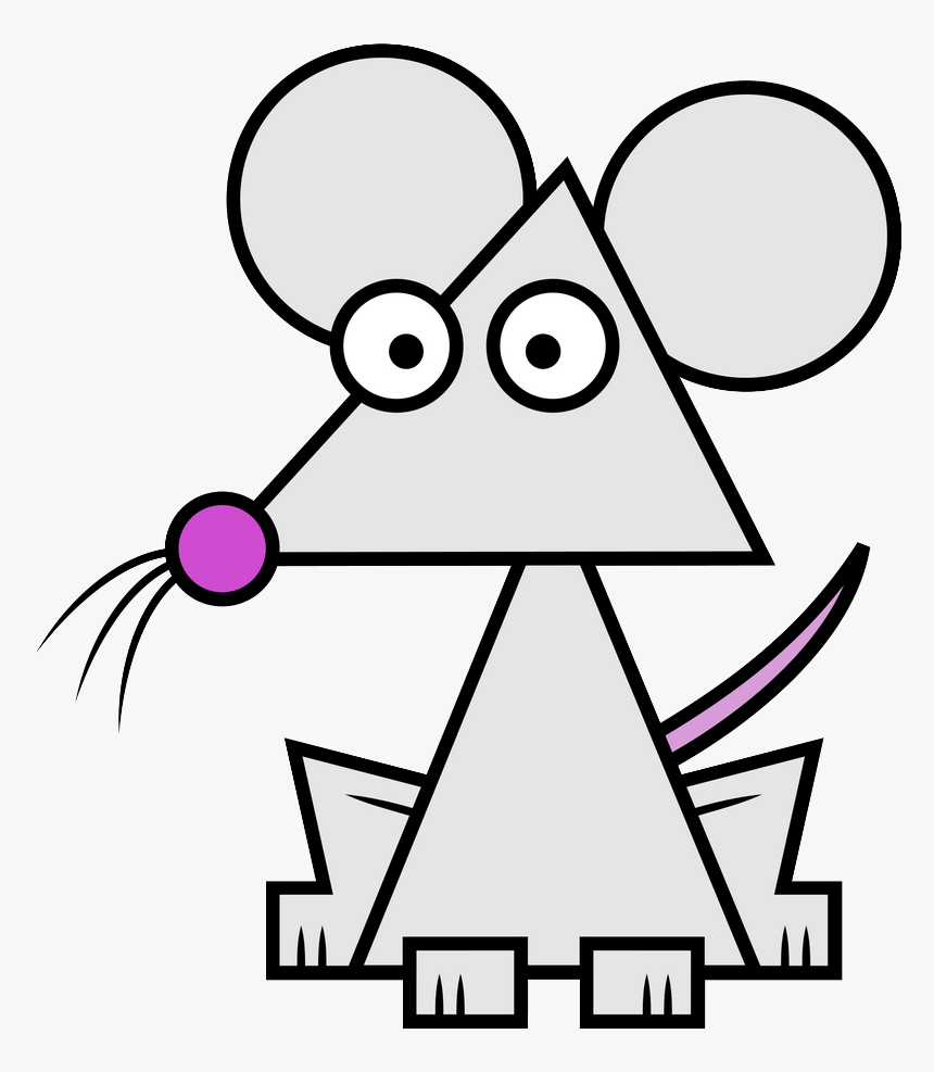 Мышка из геометрических фигур