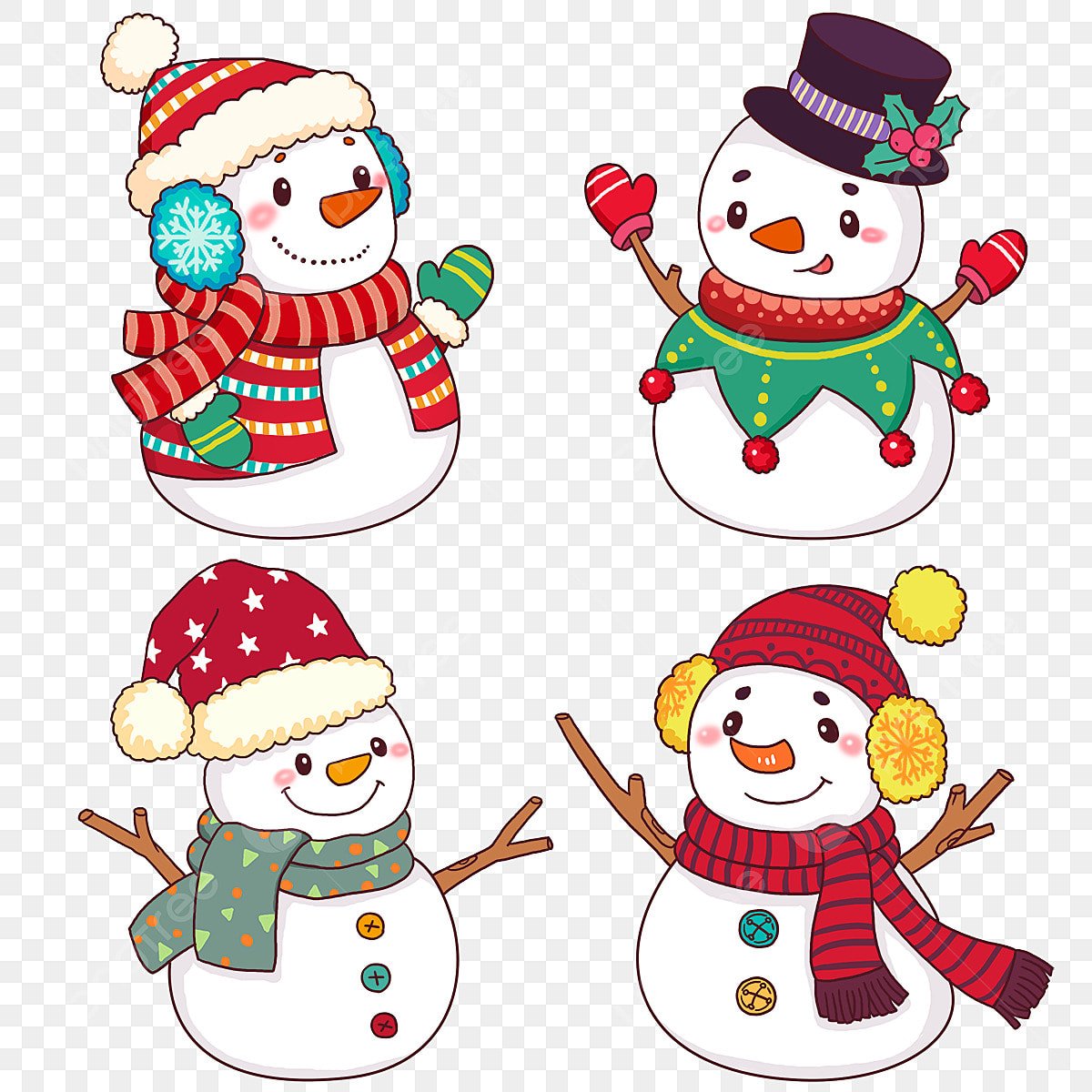 Снеговик с орнаментом