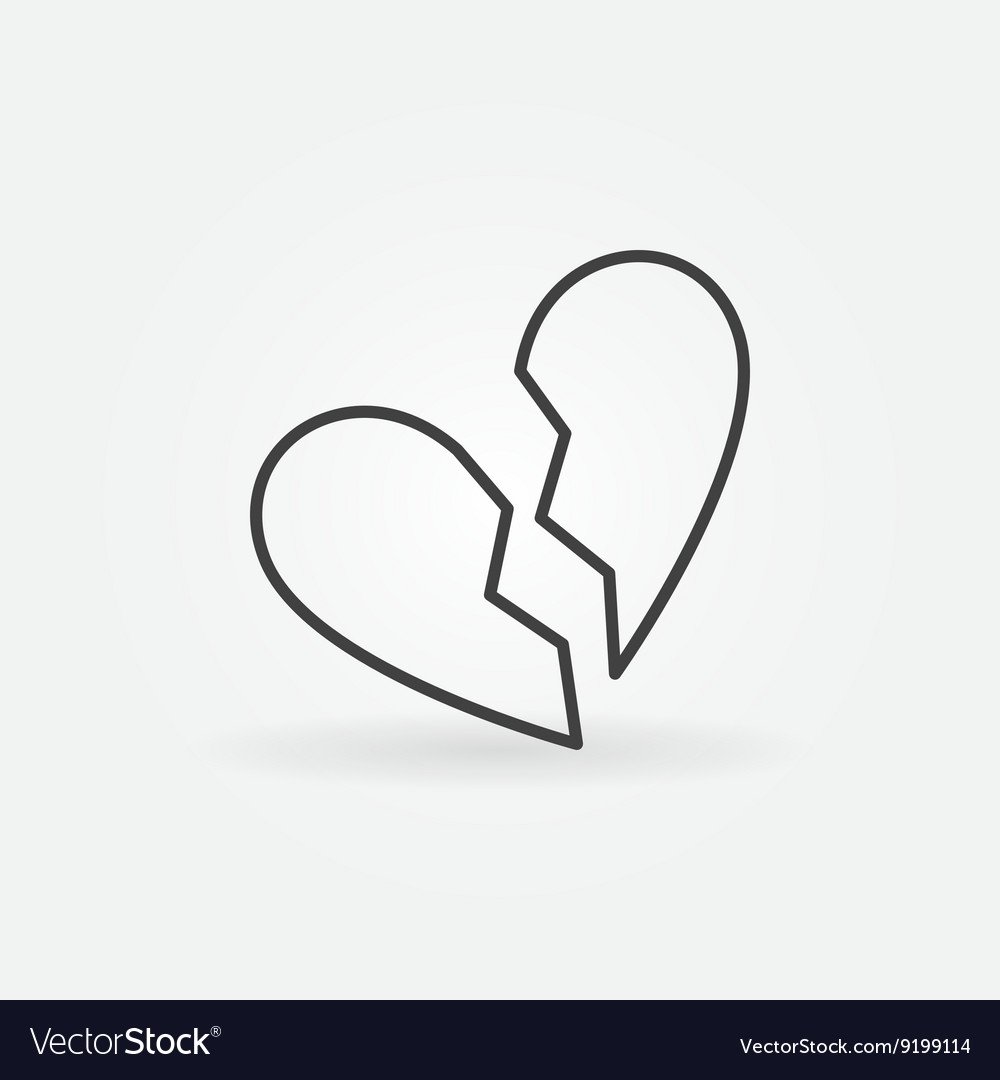 Трафарет разбитого сердца