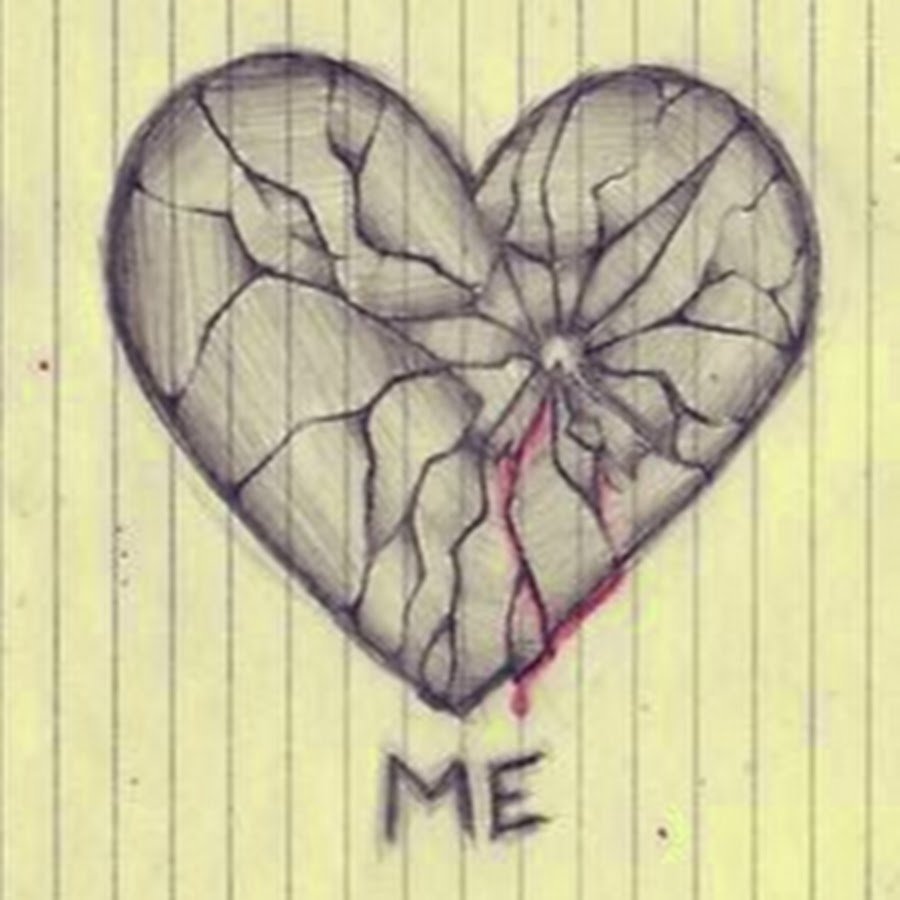 Нарисовать сердце карандашом