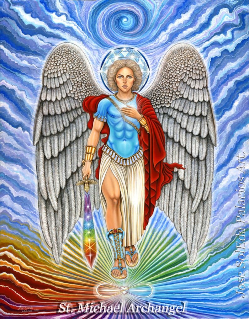 Икона Архангела Михаила раскраска