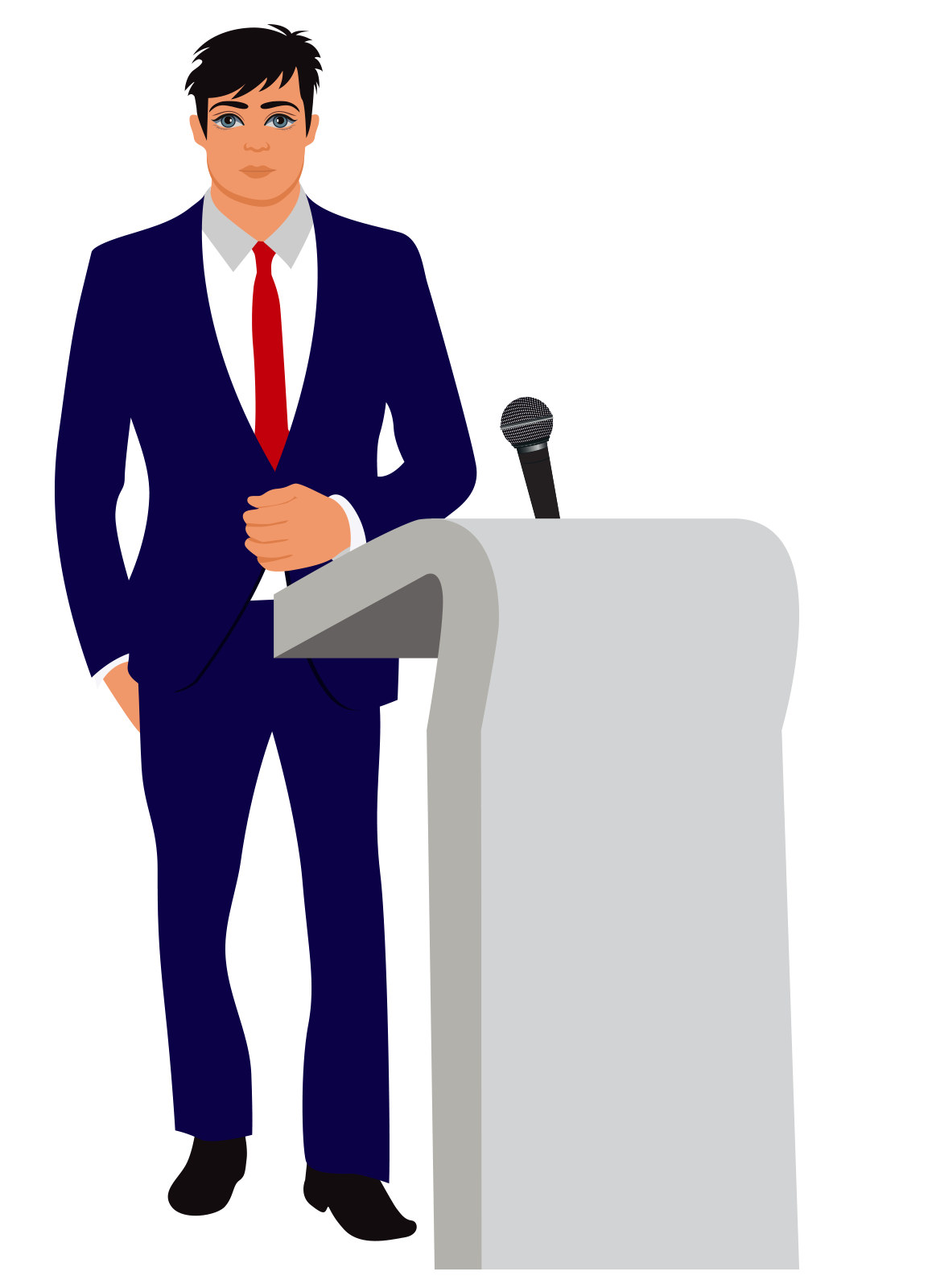 Человечек в деловом костюме