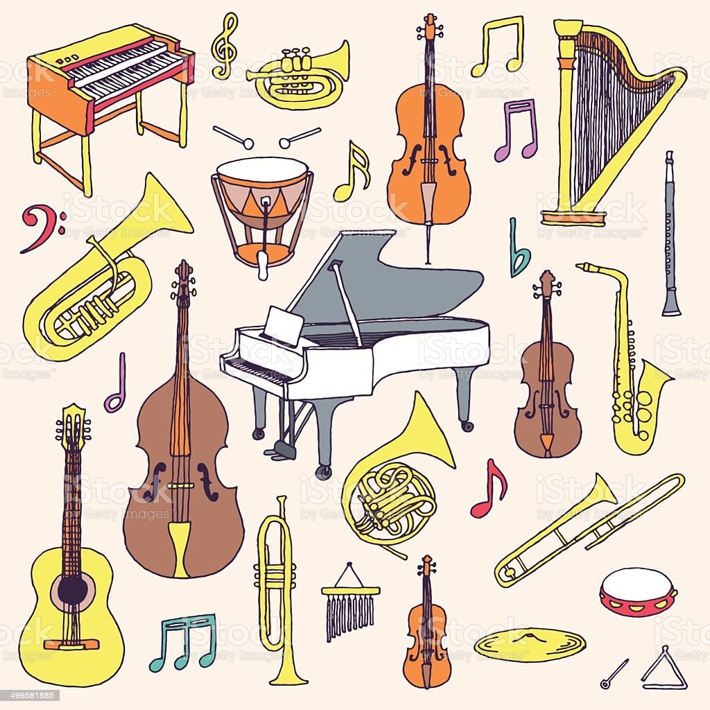 Нарисовать саксофон