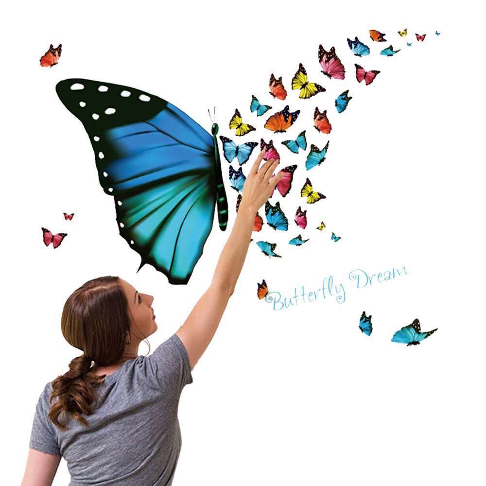 Бабочки летящие от ладоней