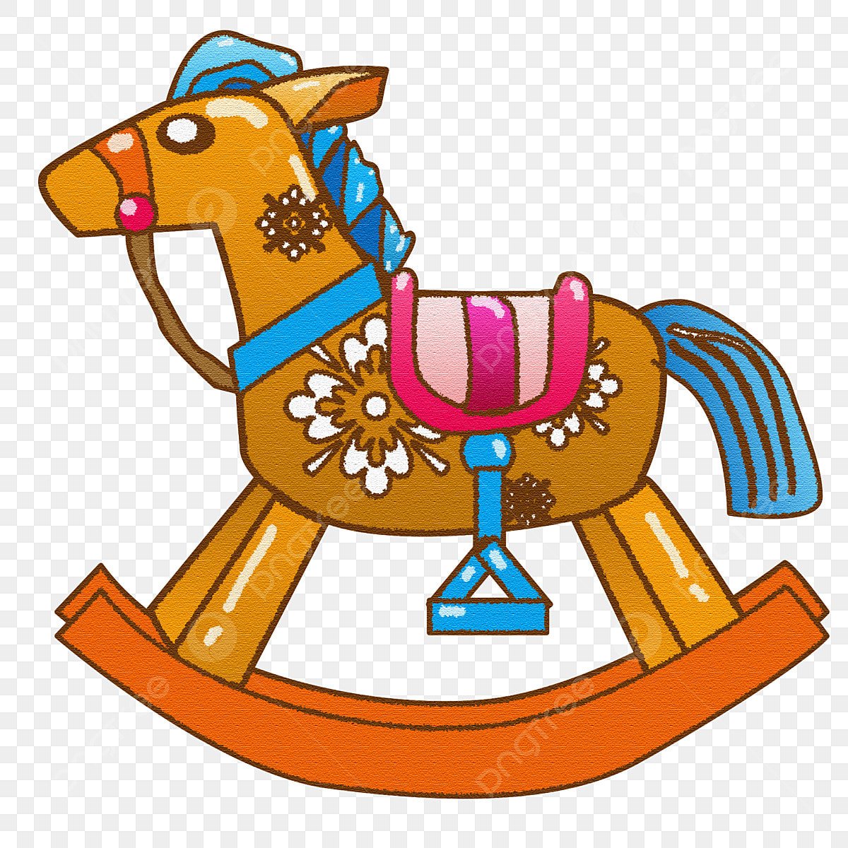 Лошадка качалка игрушка мультяшная