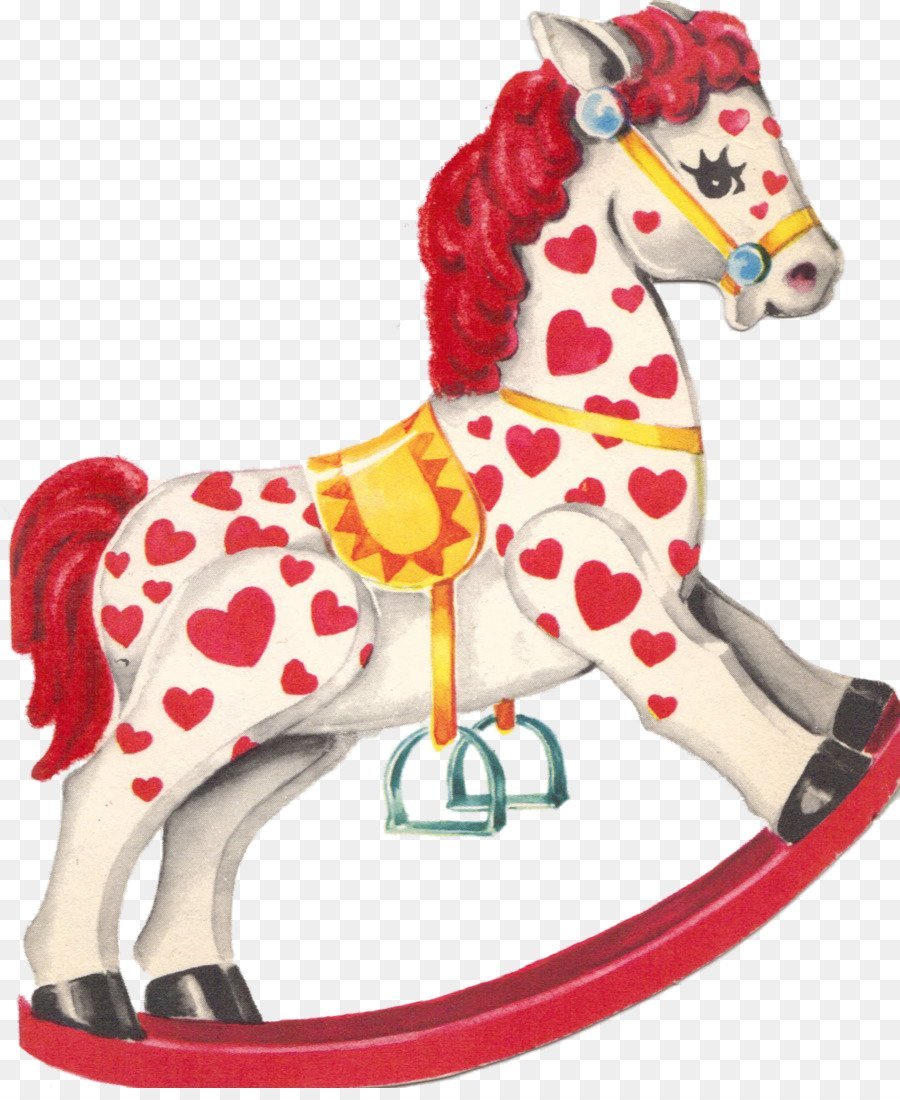 Лошадка качалка в цветок