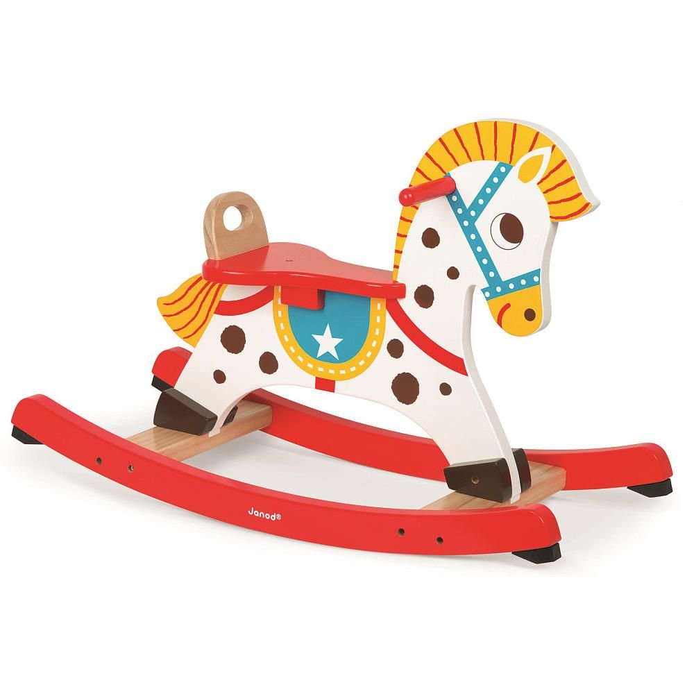 Коняшка качалка для детей вектор