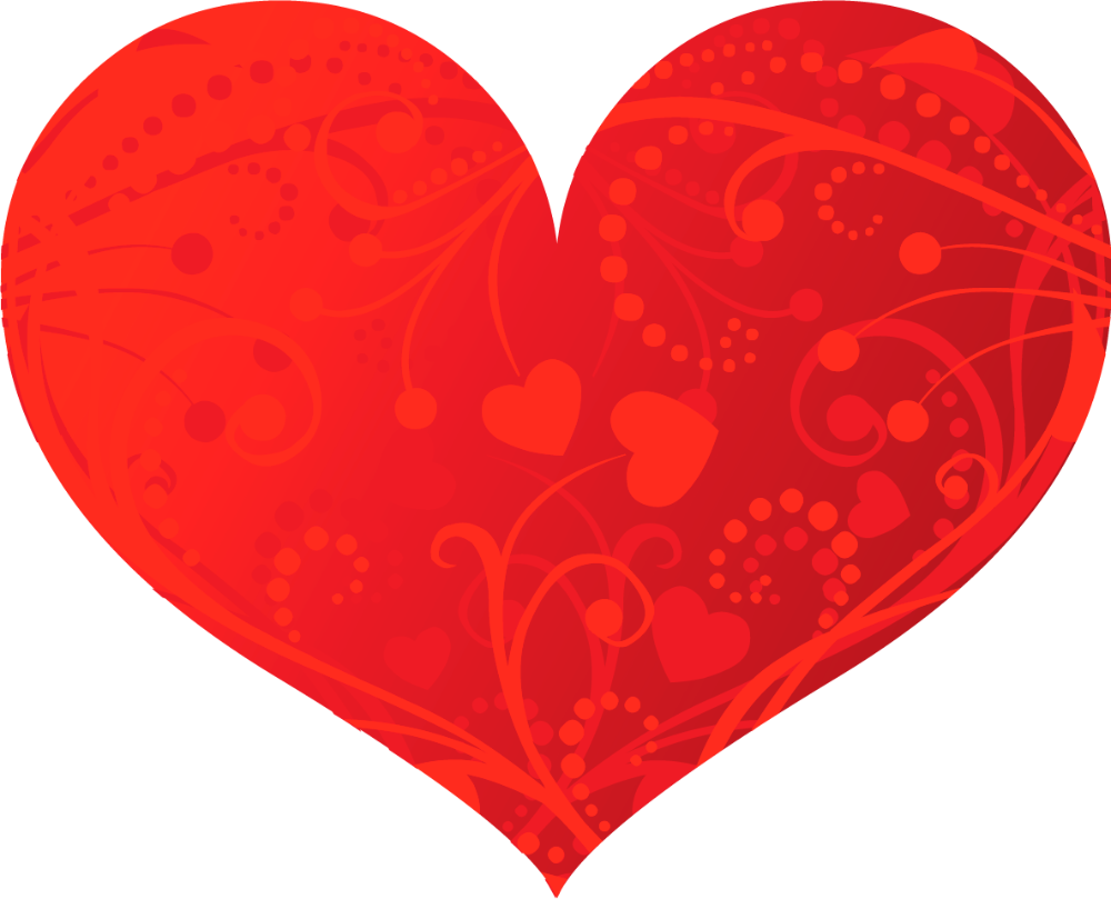 Сердце валентинка