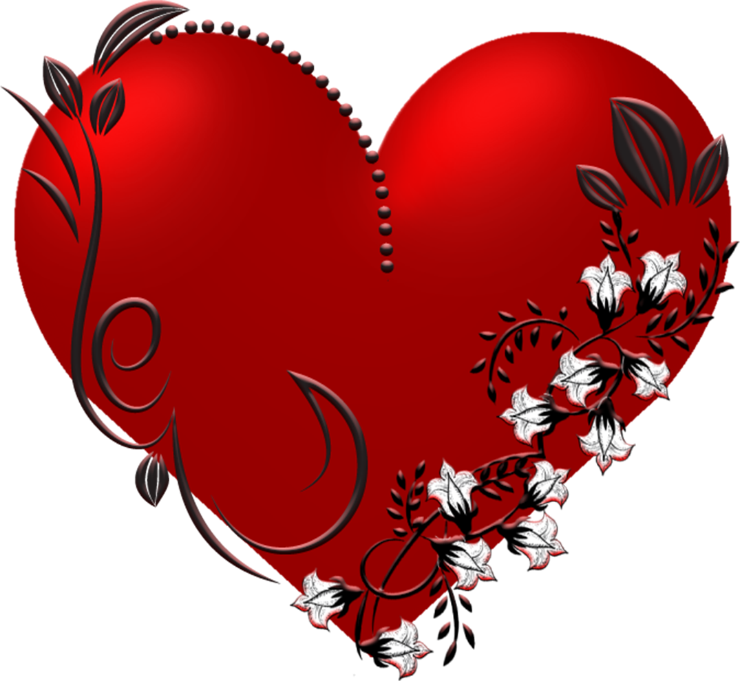 Валентинка красная