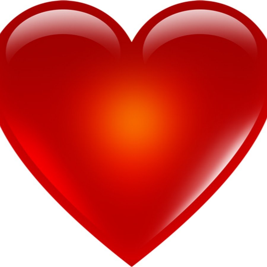 Красное сердечко