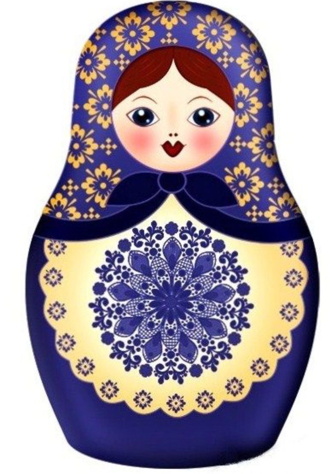 Матрёшка для украшения детям